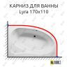 Карниз для ванны Riho Lyra 170х110 Усиленный 25 мм MrKARNIZ фото 1