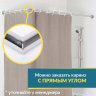 Карниз для душа Угловой Г образный 100х100 Усиленный 25 мм MrKARNIZ фото 7