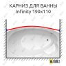 Карниз для ванны THERMOLUX INFINITY Передний борт 190х110 Усиленный 25 мм MrKARNIZ фото 1