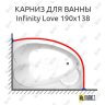 Карниз для ванны THERMOLUX INFINITY Love 190х138 Усиленный 25 мм MrKARNIZ фото 1